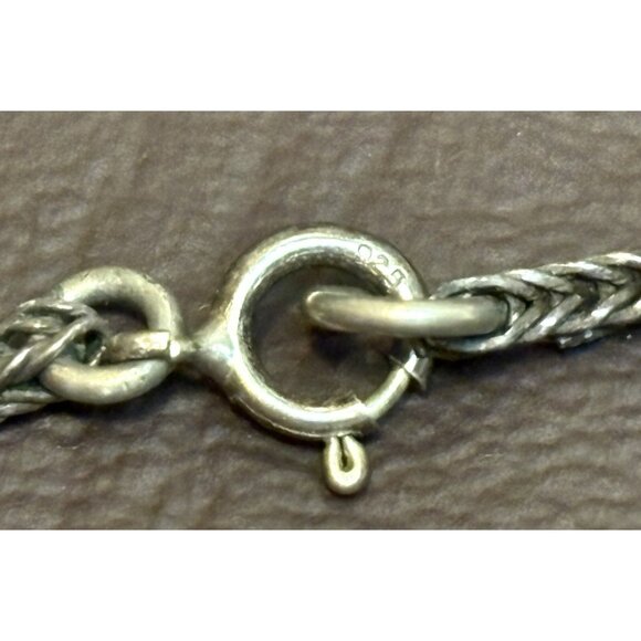 800 & 925 Silver Sodalite Prayer? Tassel Foxtail Chain Bali Beads Necklace 27” - Picture 8 of 12